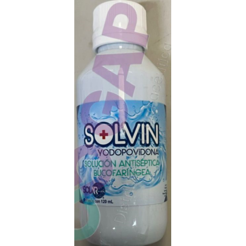 SOLVIN YODOPOVIDONA SOL ANTISEPTICA BUCOFARINGEA FCO 120 ML