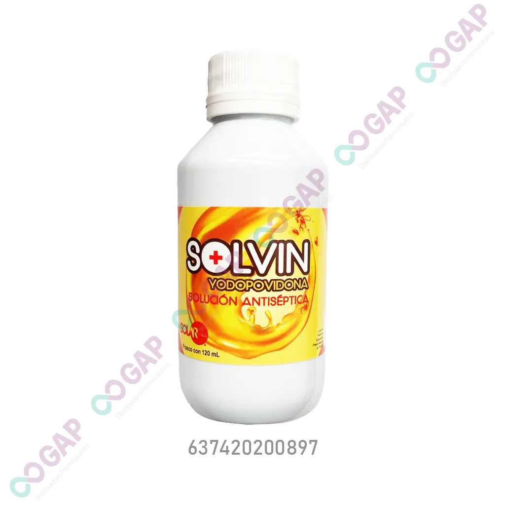 SOLVIN YODOPOVIDONA SOL ANTISEPTICA HERIDAS FCO 120 ML