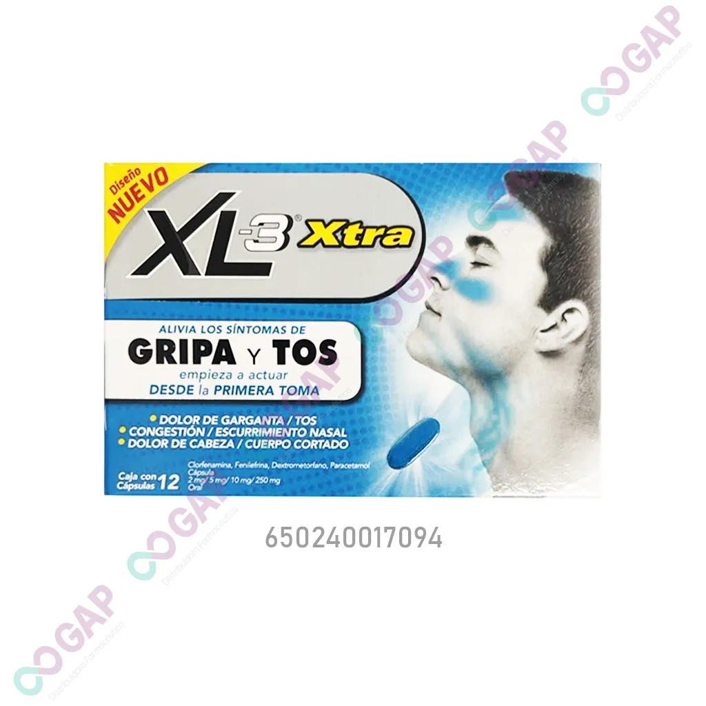 XL-3 GRIPA Y TOS 12 CAPSULAS