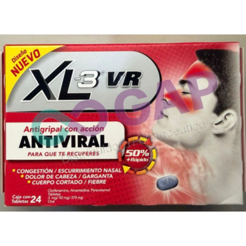 XL-3 VR 3/50/375MG C/24TABS