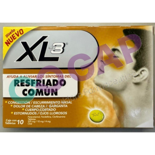 XL-3 ANTIGRIPAL 10 TABLETAS