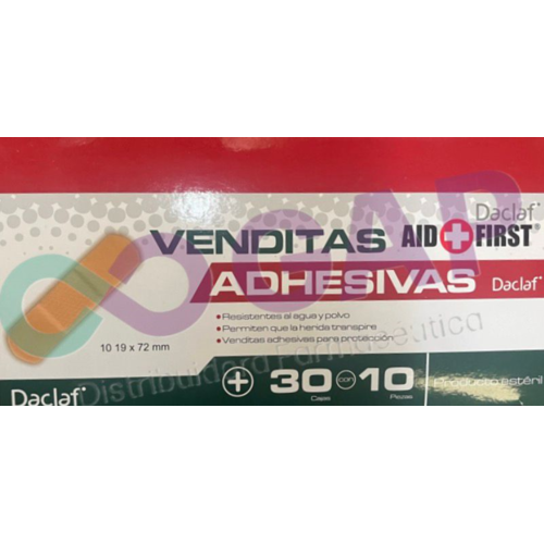 VENDAS ADHESIVAS AIDFIRST C/10 PZAS