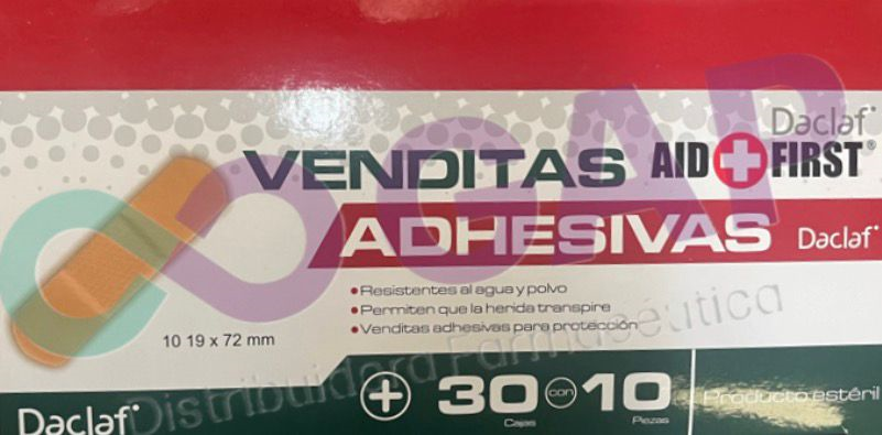 VENDAS ADHESIVAS AIDFIRST C/10 PZAS