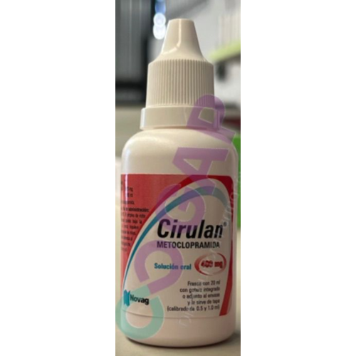 GE METOCLOPRAMIDA CIRULAN GTS SOL 400 MG 20 ML