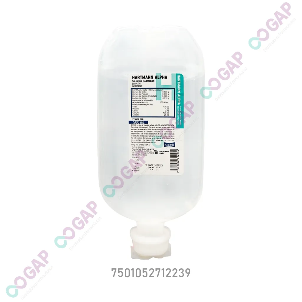 SOLUCION INY HARTMANN ALPHA 500ML