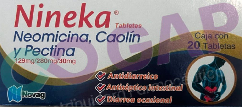 GE NEOMI/PECTINA/CAOLIN NINEKA 20 TABLETAS