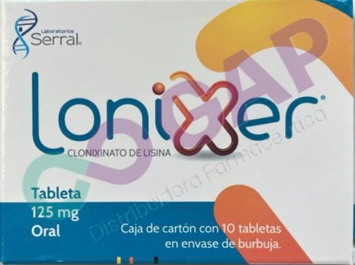 GE CLONIXINATO DE LISINA LONIXER 125 MG 10 TABLETAS