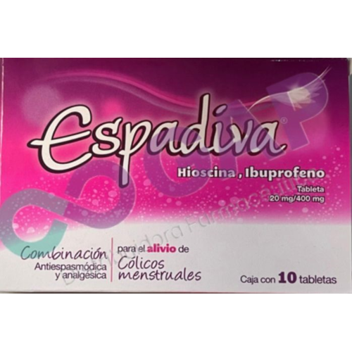 GE IBUPROFENO/HIOSCINA ESPADIVA 10 TABLETAS