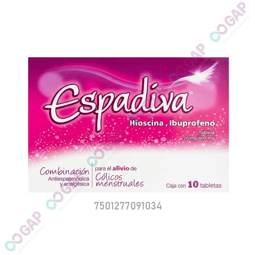 GE IBUPROFENO/HIOSCINA ESPADIVA 10 TABLETAS