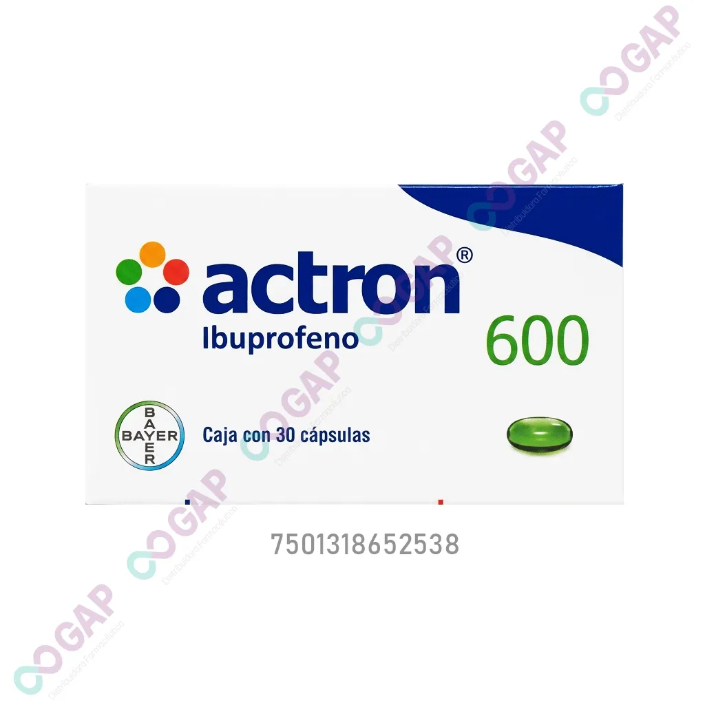 ACTRON 600 MG CAJA C/30 CAPSULAS