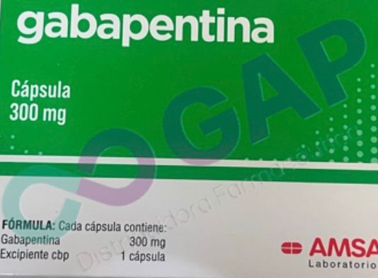 GE GABAPENTINA AMSA 300 MG 15 CAPSULAS