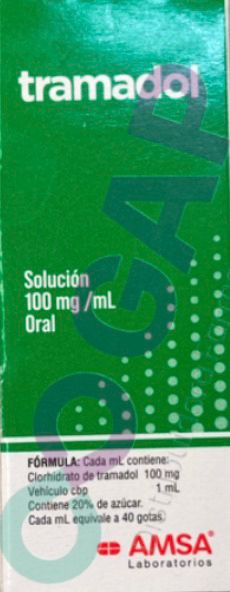 GE TRAMADOL SOL ORAL 100MG/ML FCO 10 ML