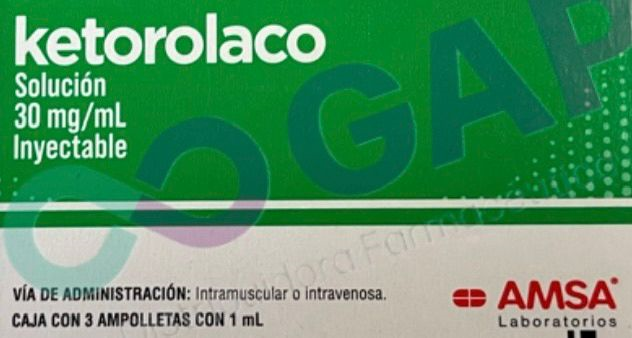 GE KETOROLACO SOL INY 30 MG 3 AMP AMSA