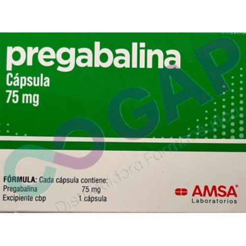 GE PREGABALINA AMSA 75 MG 14 CAPSULAS
