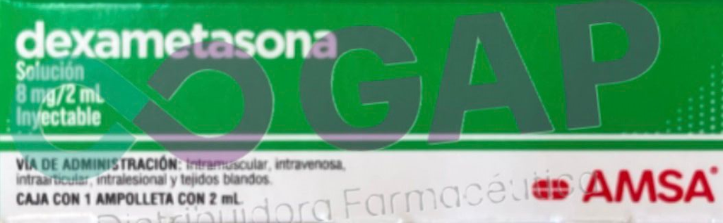 GE DEXAMETASONA AMSA SOL INY 8MG/2ML 1 AMP