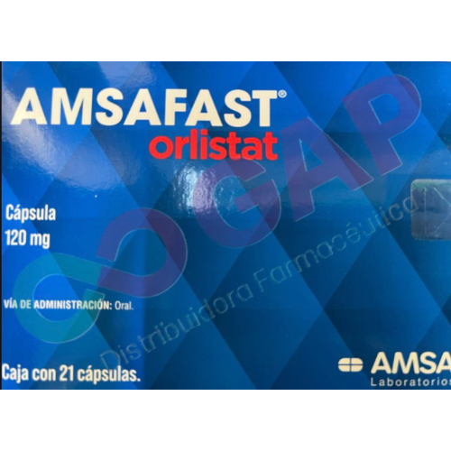 GE ORLISTAT AMSAFAST CAP. 120 MG. CAJA C/21
