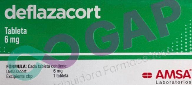 GE DEFLAZACORT AMSA 6 MG 20 TABLETAS