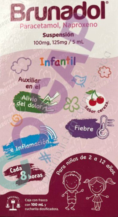 GE NAPROXE/PARACET BRUNADOL SUSP INF 100 ML