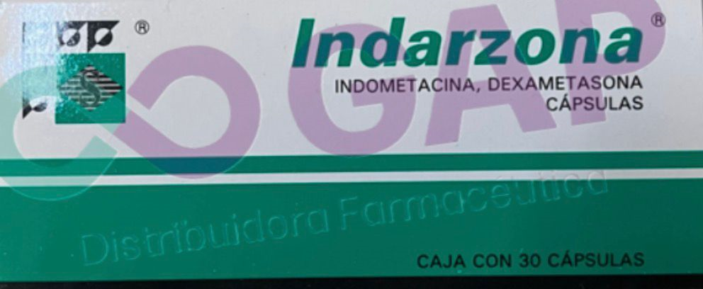 GE INDOMETACINA/DEXAMETASONA INDARZONA 30 CAPSULAS