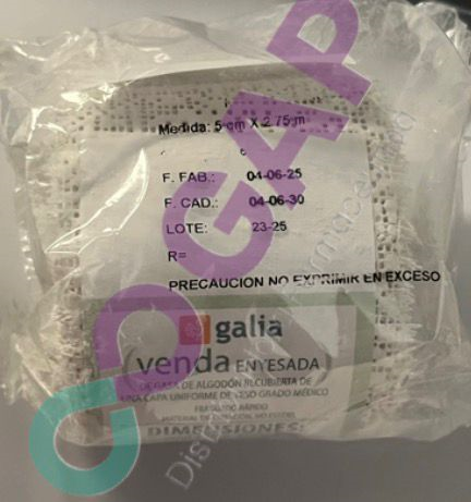 VENDA ENYESADA GALIA 5CMX2.75M 1 PZA