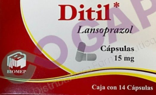 GE LANSOPRAZOL DITIL 15 MG 14 CAPSULAS