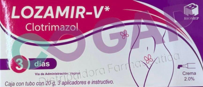 GE CLOTRIMAZOL LOZAMIR-V CREMA 2% TUBO 20 G