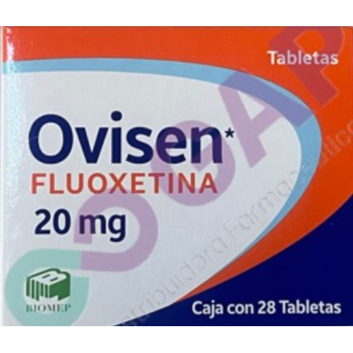 GE FLUOXETINA OVISEN 20 MG 28 TABLETAS