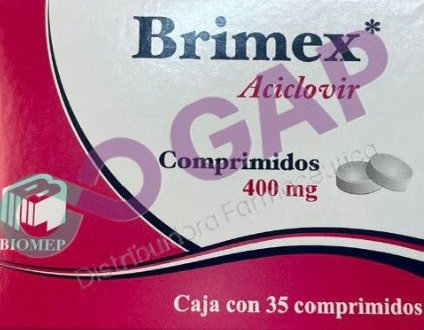 GE ACICLOVIR BRIMEX 400 MG 35 COMPRIMIDOS