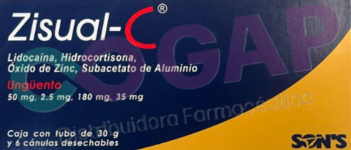 GE LIDO/HIDRO/OXIDO/ALUMI ZISUAL-C UNG TUBO 30 G 6 CANULAS