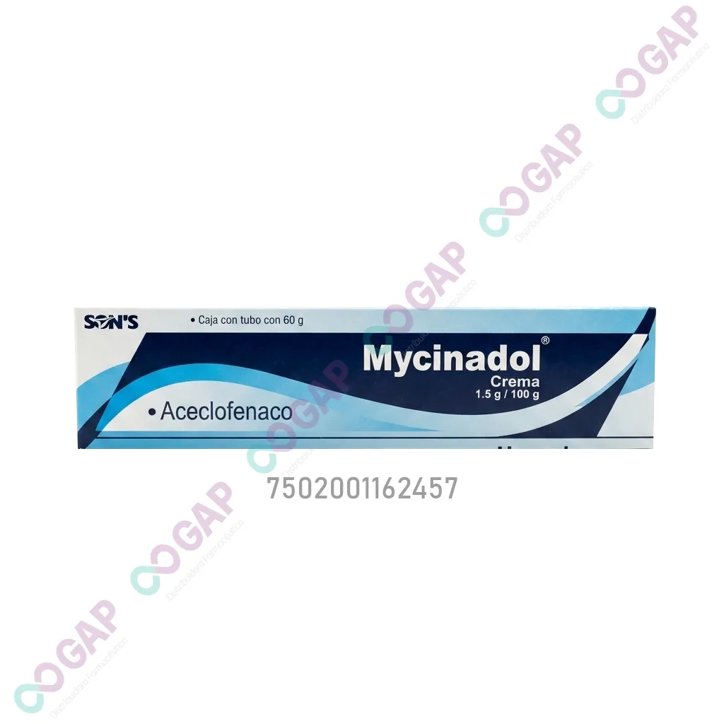 GE ACECLOFENACO MYCINADOL CREMA 1.5G/100G TUBO 60 G