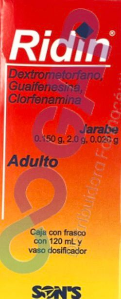 GE DEXTRO/GUIFEN/CLORFENA RIDIN AD JBE 120 ML