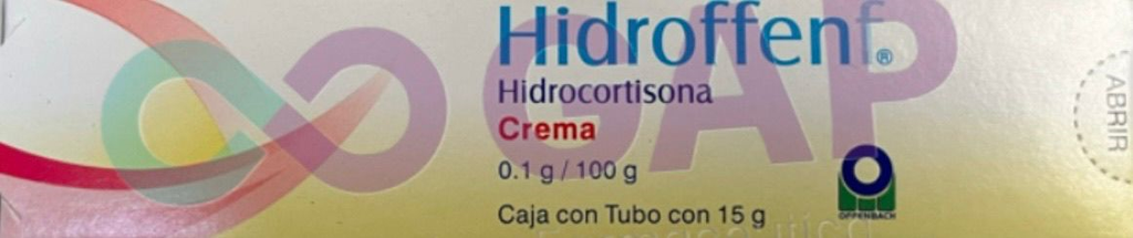 GE HIDROCORTISONA HIDROFFEN CREMA 0.1G/100G TUBO 15 G