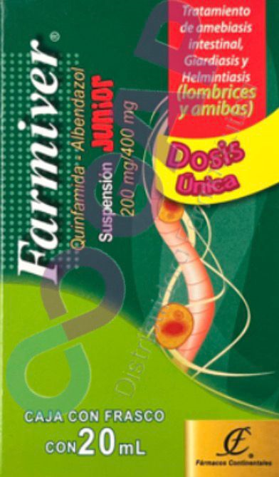 GE QUINFAMIDA/ALBENDAZOL FARMIVER JUNIOR 20 ML