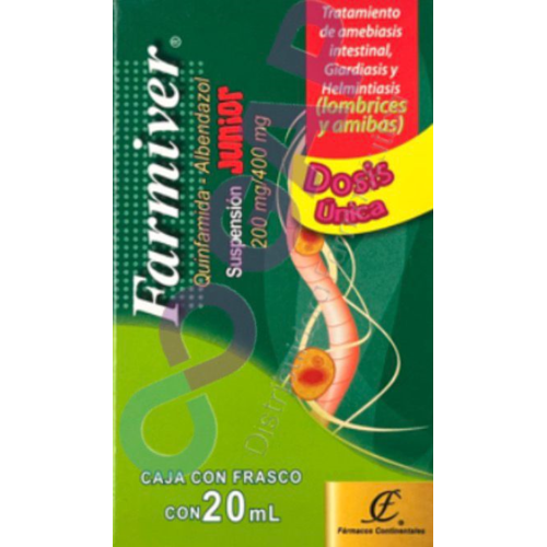 GE QUINFAMIDA/ALBENDAZOL FARMIVER JUNIOR 20 ML