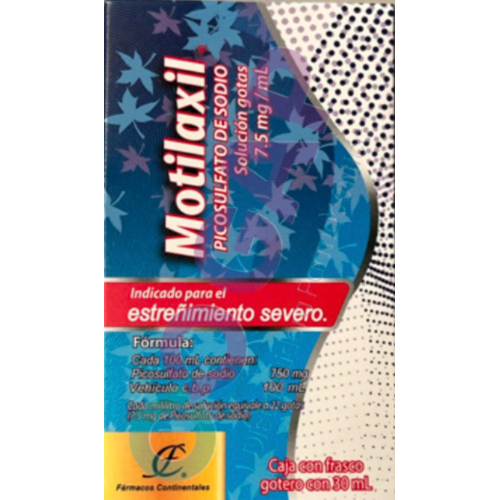 GE PICOSULFATO DE SODIO MOTILAXIL SOL GTS 7.5MG/ML FCO 30 ML
