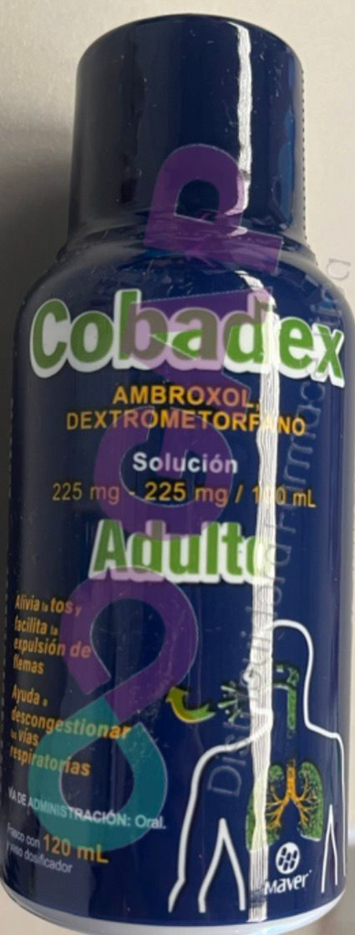 GE AMBROXOL/DEXTROMETORFANO COBADEX ADULTO JBE 120 ML