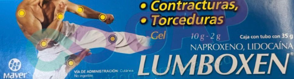 GE NAPROXE/LIDOCA LUMBOXEN AZUL GEL 35 G