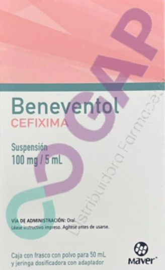 GE CEFIXIMA BENEVENTOL SUSP 100MG/5ML FCO POLVO 50 ML