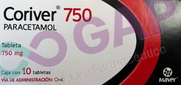 GE PARACETAMOL CORIVER 750 MG 10 TABLETAS