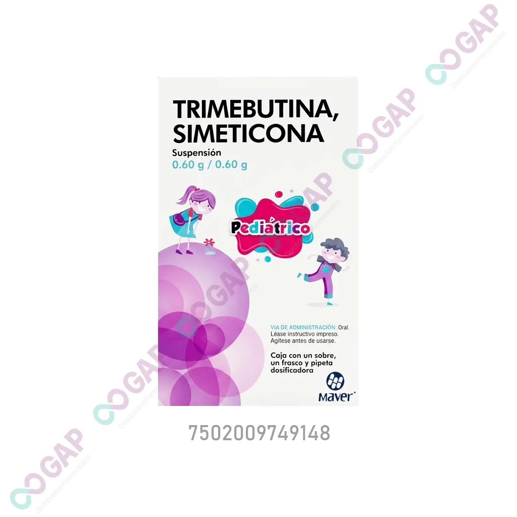GE TRIMEBUTINA/SIMETICONA SUSP 0.60/0.60G FCO 26 ML