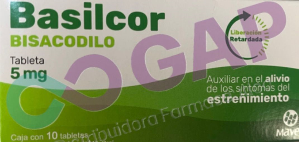 GE BISACODILO 5MG C/10 TAB BASILCOR