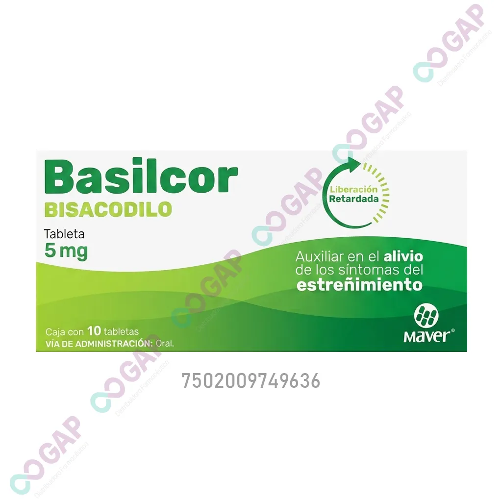 GE BISACODILO 5MG C/10 TAB BASILCOR