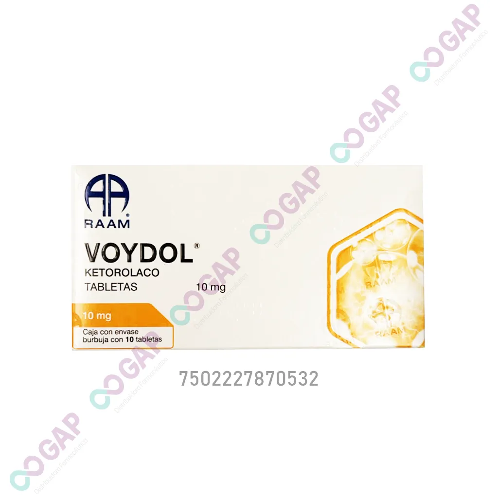 GE KETOROLACO VOYDOL 10 MG 10 TABLETAS