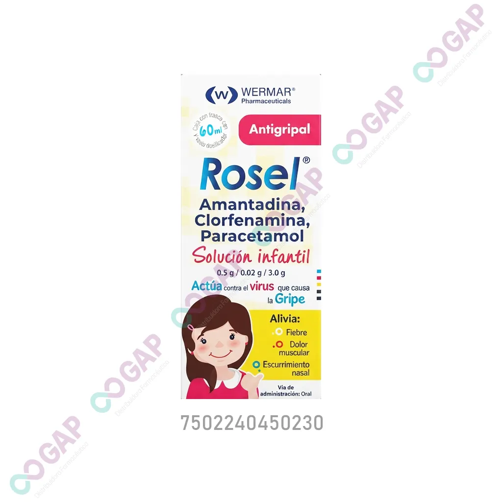 GE AMANTA/CLORFE/PARACE ROSEL SOL INF 60 ML