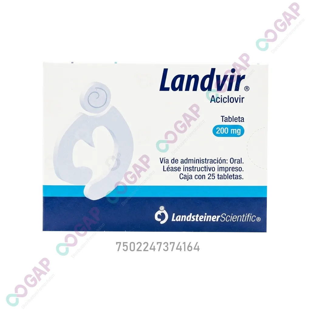 GE ACICLOVIR LANDVIR 200 MG 25 TABLETAS