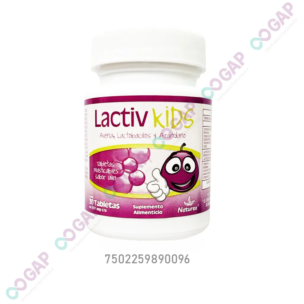 LACTIV KIDS 30 TABS MAST SABOR UVA