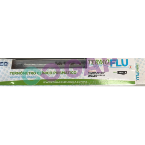 TERMOMETRO TERMO FLU DE MERCURIO ORAL 1 PZA