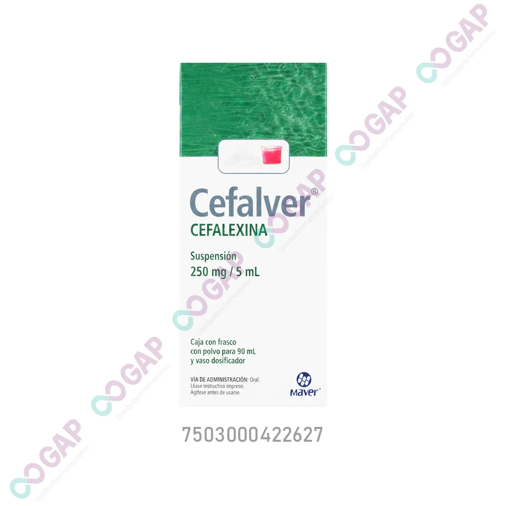 GE CEFALEXINA CEFALVER SUSP 250MG 90 ML