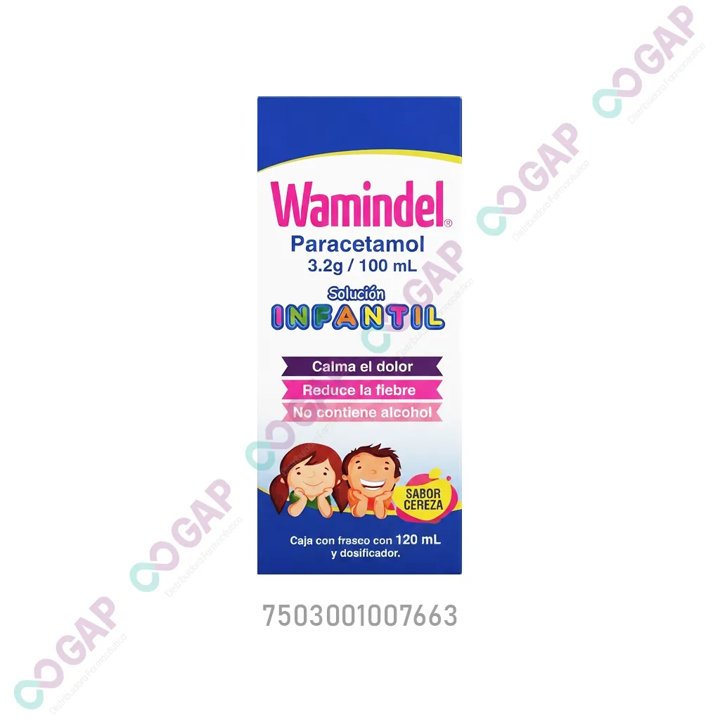 GE PARACETAMOL WAMINDEL INF SOL 120 ML