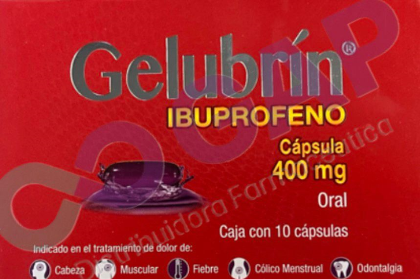 GE IBUPROFENO GELUBRIN 400MG 10 CAPSULAS